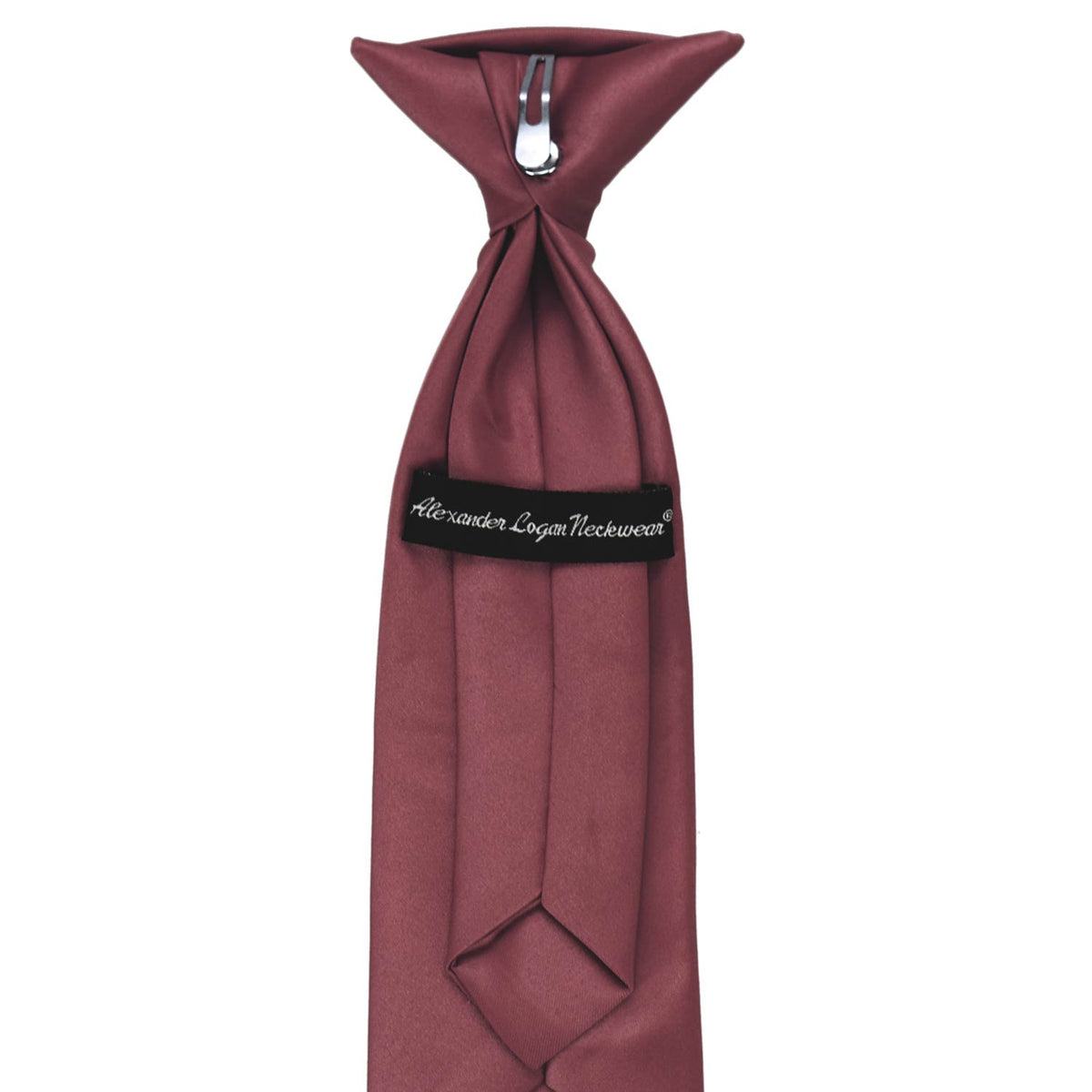 Boys Merlot Clip On Ties Shop At Tiemart Tiemart Inc 4836