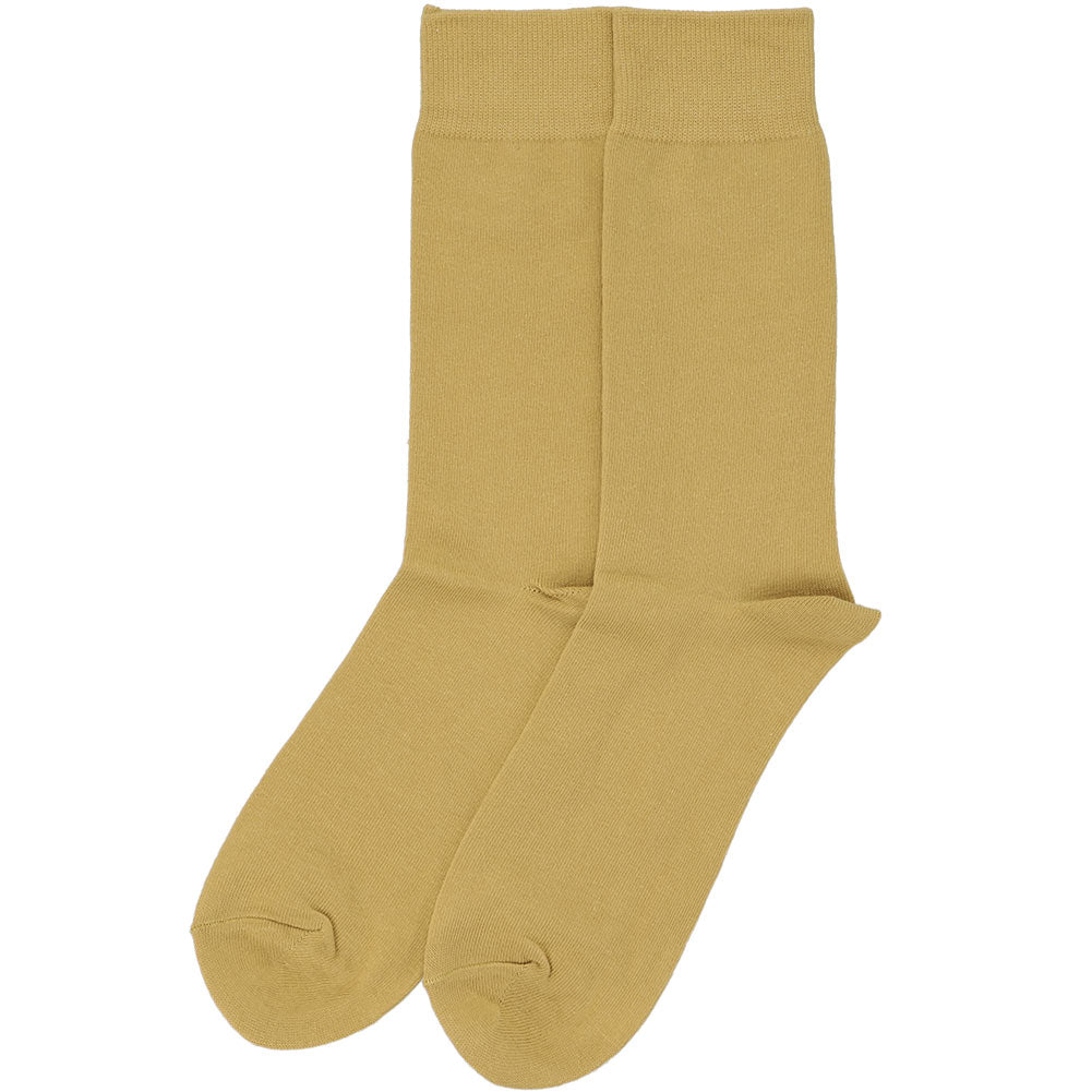  SOCK-101-21 - Mustard - Designer Solid Mens Sock