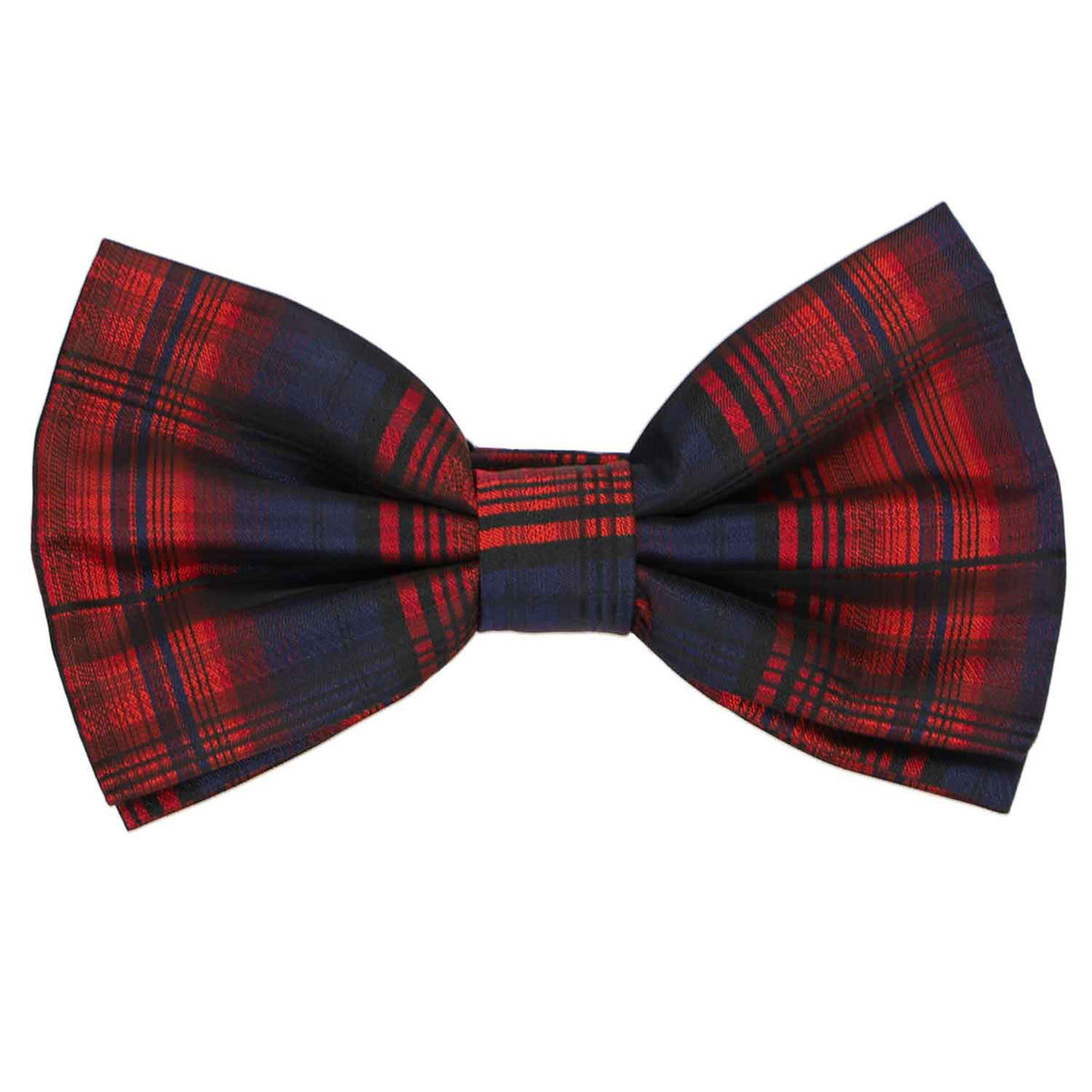 Red And Blue Plaid Bow Tie | Shop At TieMart – TieMart, Inc.