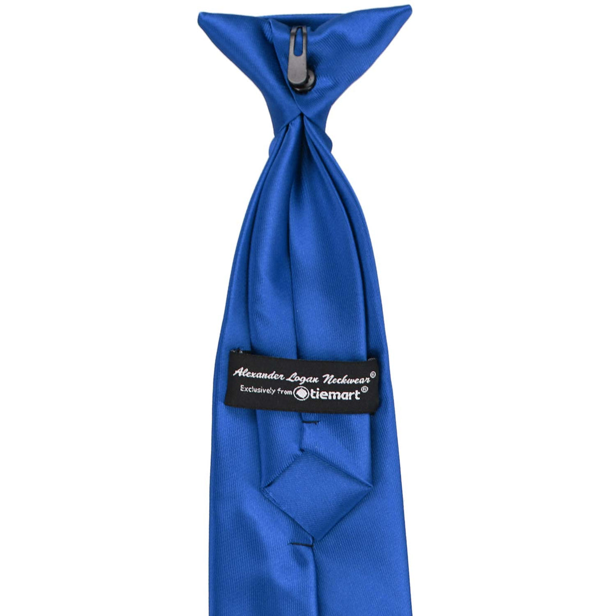 Boys Royal Blue Solid Color Clip On Ties Shop At Tiemart Tiemart Inc 2085