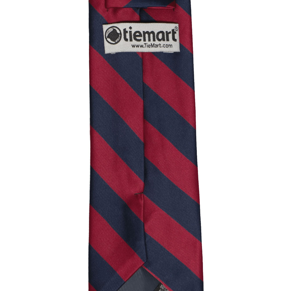 TieMart Red and Navy Blue Striped Tie