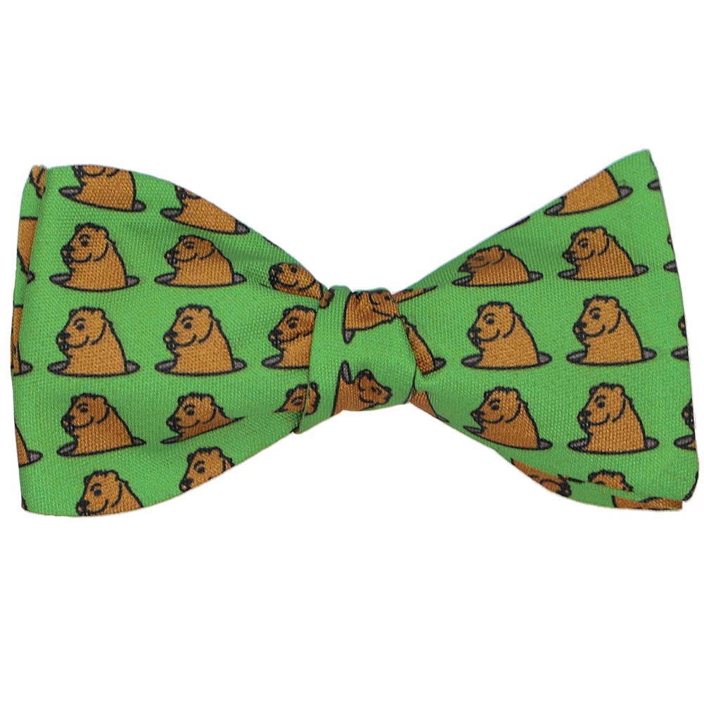 Groundhog Self Tie Bow Tie Shop At Tiemart Tiemart Inc 4847