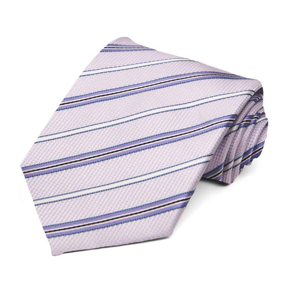 Thistle Purple Striped Tie Shop At Tiemart Tiemart Inc 4996