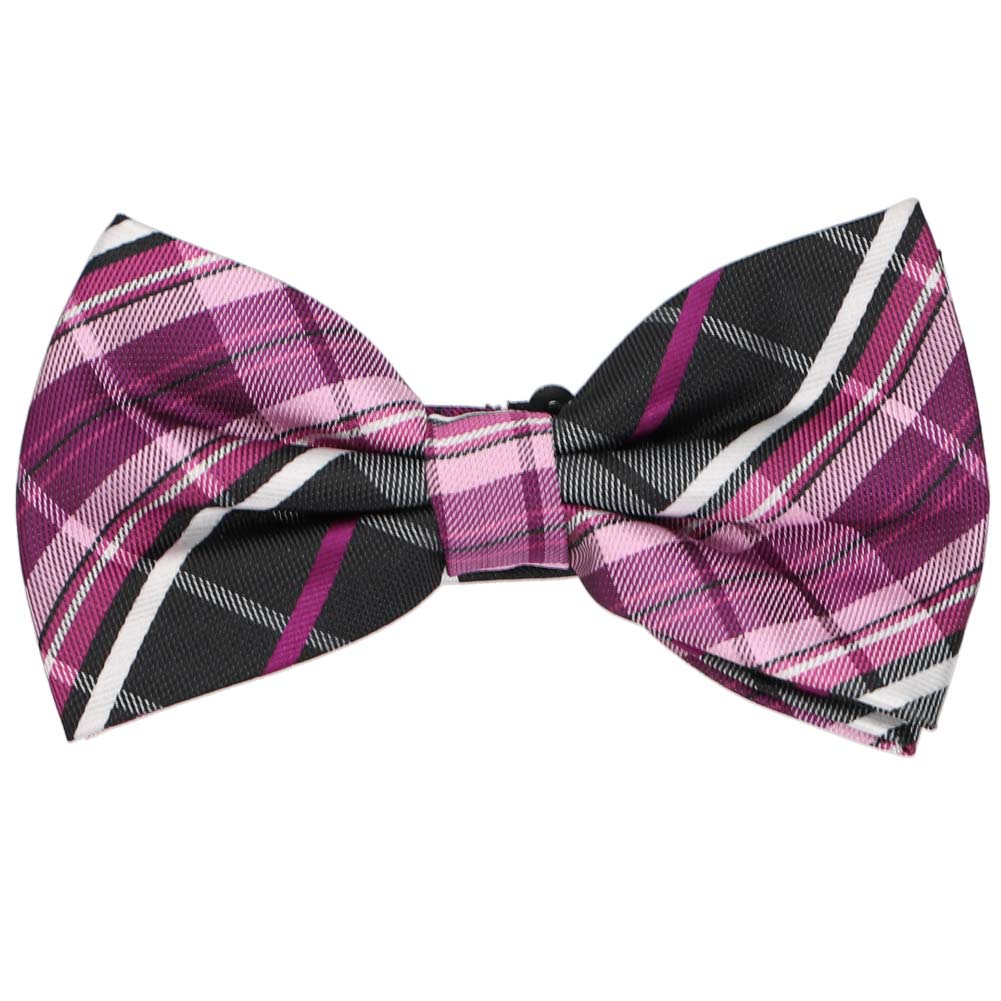 Pink Plaid Bow Tie Shop At Tiemart Tiemart Inc 8235