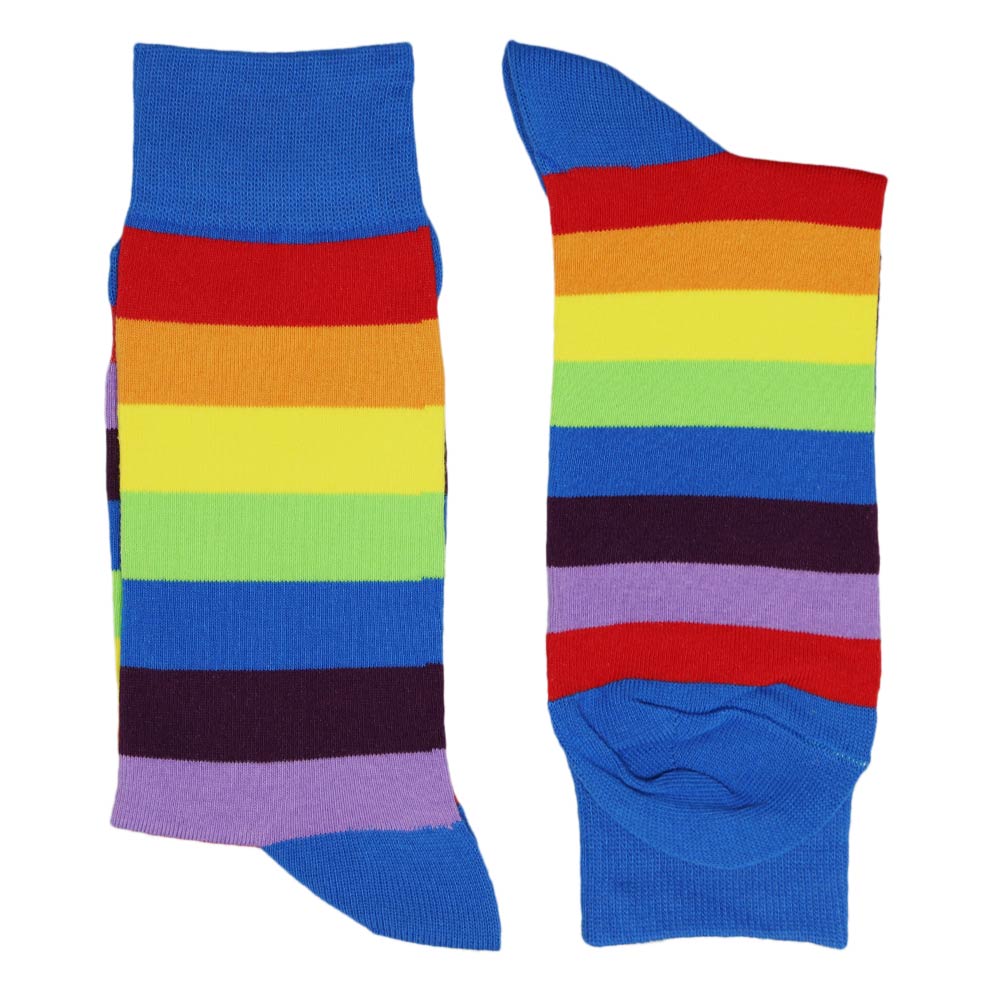 Men's Multicolored Rainbow Socks - Pride Day Socks for Men – Indigo Pride