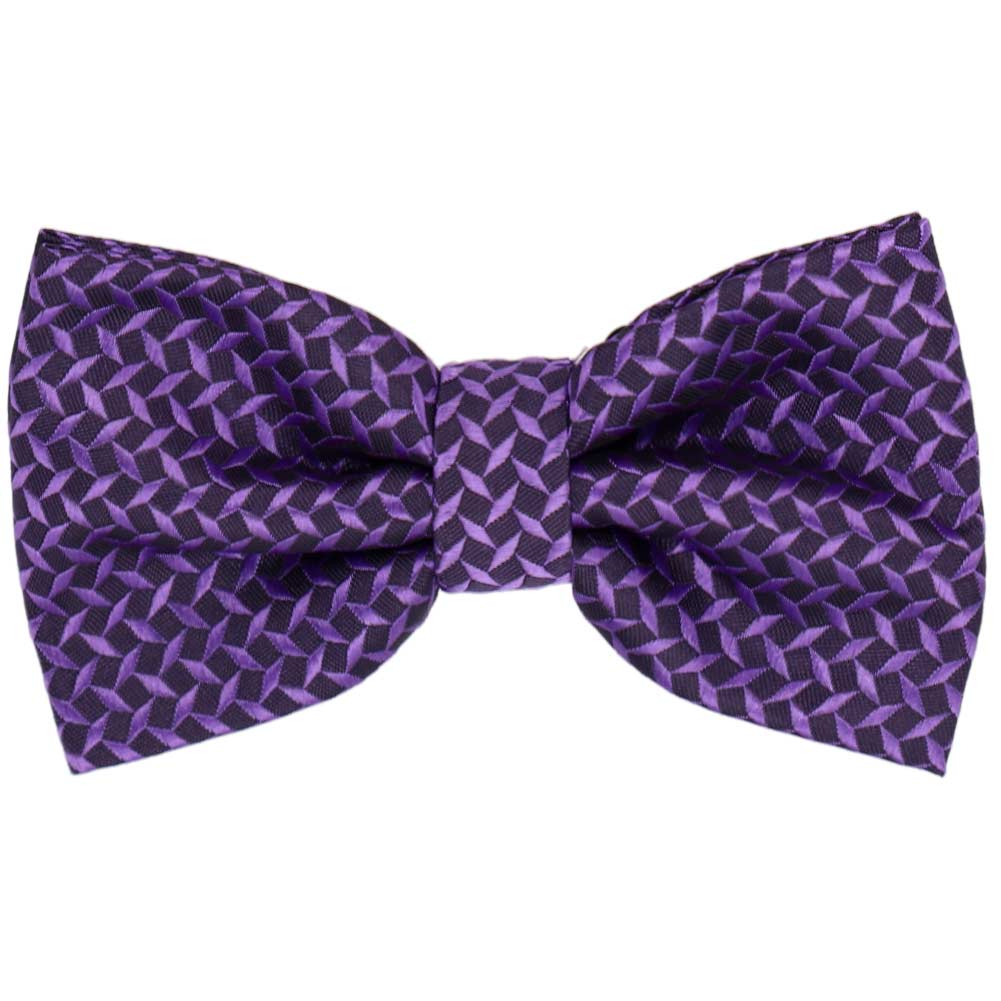 Purple Geometric Bow Tie Shop At Tiemart Tiemart Inc 9833