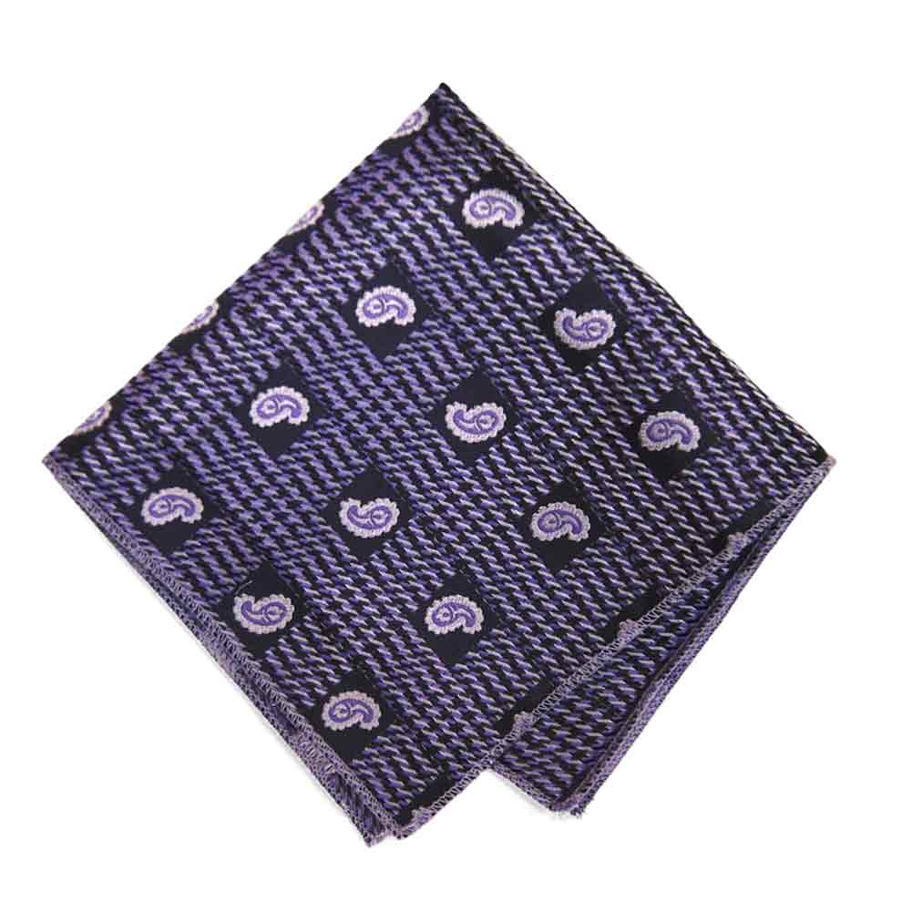 Purple Paisley Pocket Square Shop At Tiemart Tiemart Inc 7295