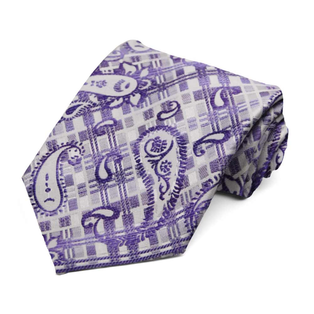 Purple Paisley Tie Shop At Tiemart Tiemart Inc 2534