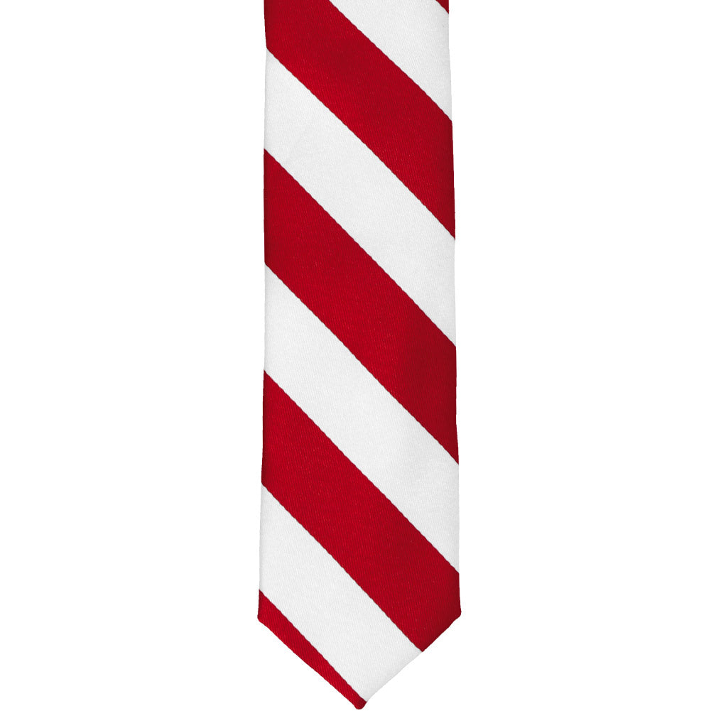 Red and White Striped Tie  Shop at TieMart – TieMart, Inc.
