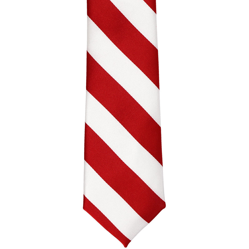  Red And White Striped Tie