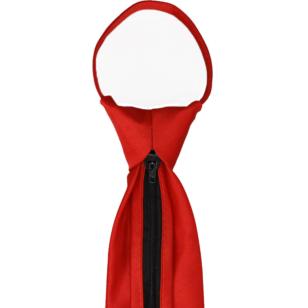 Red Solid Color Zipper Ties  Shop at TieMart – TieMart, Inc.