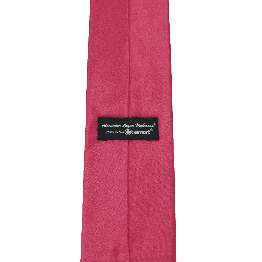 Garnet Red Tie. Woven Herringbone Silk Tie. Jewel Tone Ruby 