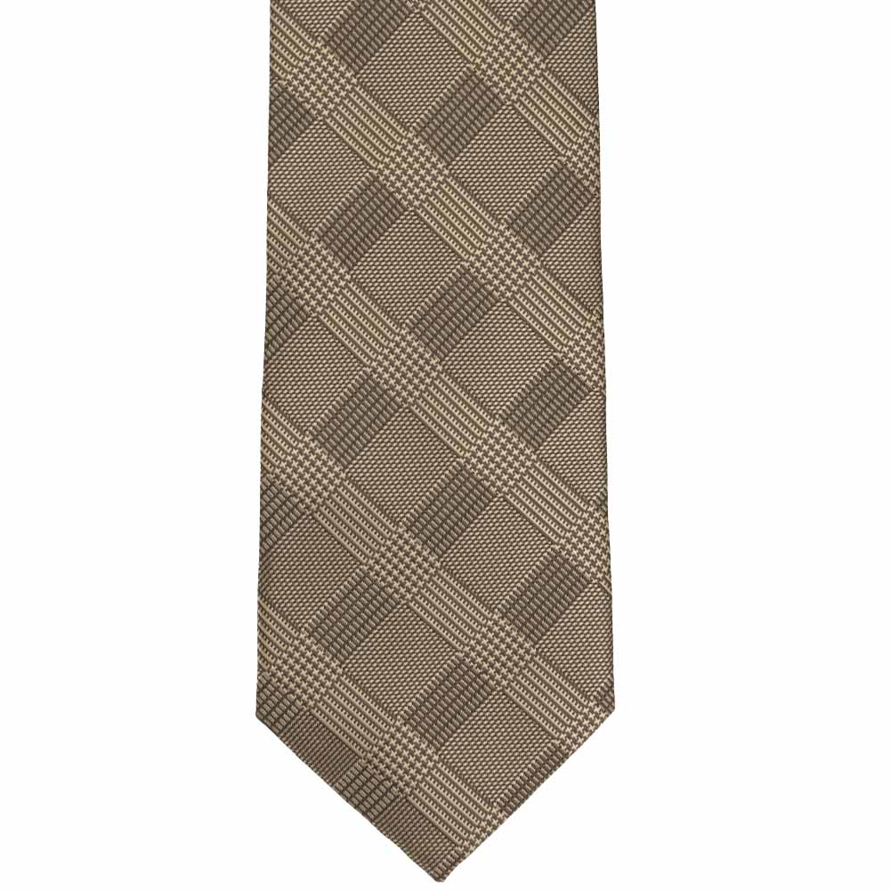 Rohrer Plaid Chocolate Brown Tie  Mens tie bar, Plaid tie, Ties mens