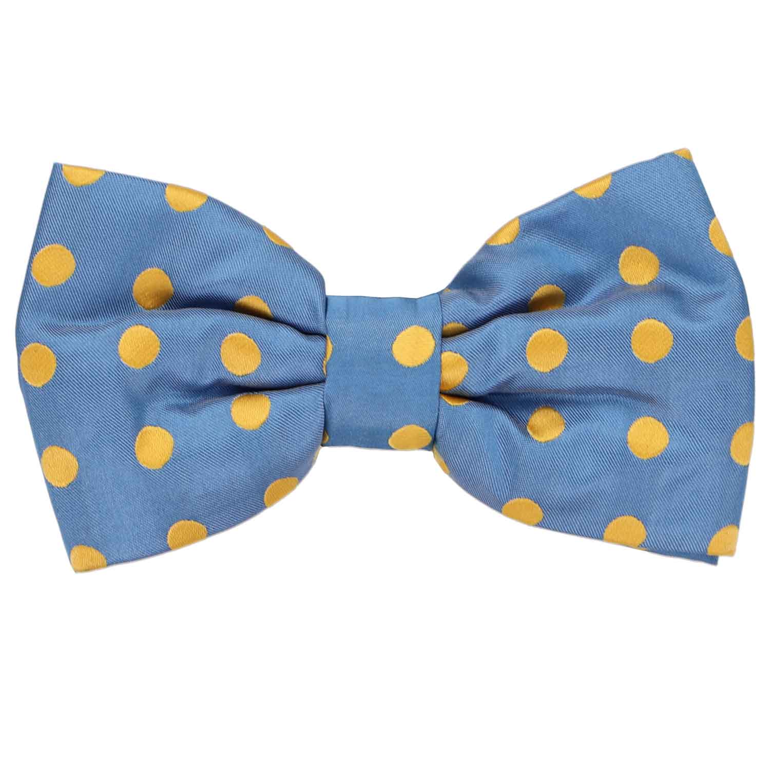 Yellow Halstead Polka Dots Bow Tie - B3679