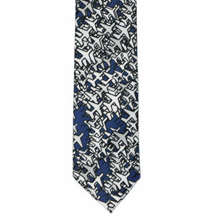 The front of an airplane pattern slim tie