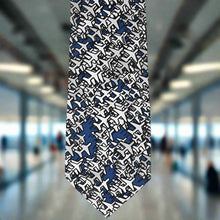 Load image into Gallery viewer, An airplane themed tie in an airport