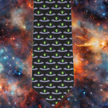 Load image into Gallery viewer, Cool galaxy background on an alien necktie