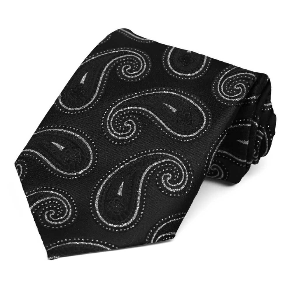 Black Patterned Neckties, 6-Pack | Shop at TieMart – TieMart, Inc.