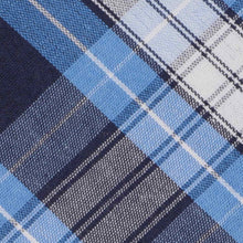 Load image into Gallery viewer, Closeup of blue plaid fabric