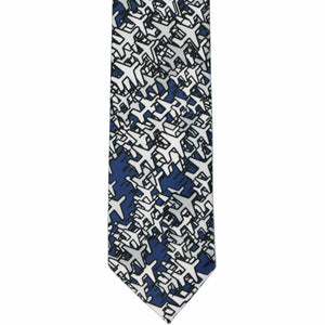 The front of a boys' airplane tie