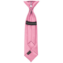 Load image into Gallery viewer, Boys&#39; Bubblegum Pink Solid Color Clip-On Tie