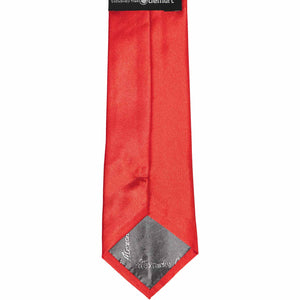 Boys' Poppy Red Solid Color Necktie