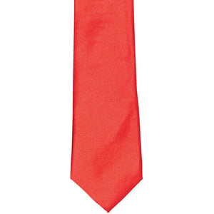 Boys' Poppy Red Solid Color Necktie