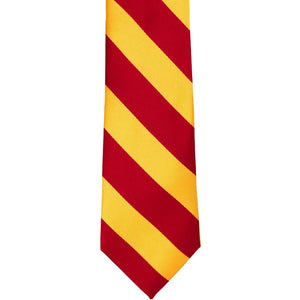 Boys' Red and Golden Yellow Striped Tie
