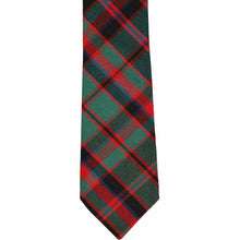 Load image into Gallery viewer, The front of a boys red and green plaid Christmas tie