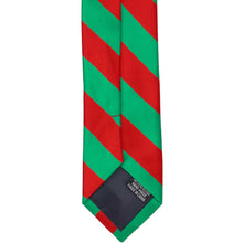 Load image into Gallery viewer, Boys&#39; Red and Green Striped Tie