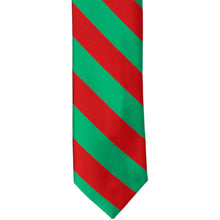 Load image into Gallery viewer, Boys&#39; Red and Green Striped Tie