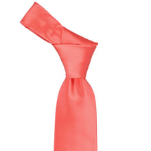 Load image into Gallery viewer, Bright coral tie knot