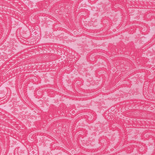 Load image into Gallery viewer, Closeup of bright fuchsia paisley pattern