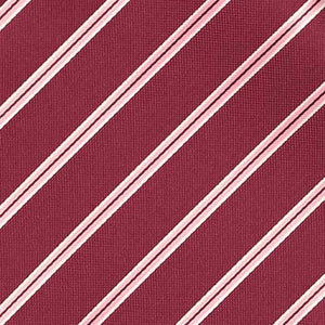 Closeup of a burgundy striped pattern