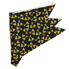 Load image into Gallery viewer,  A folded candy corn themed pocket square