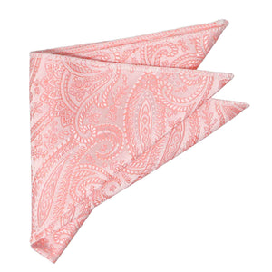 Folded coral paisley pattern