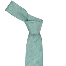 Load image into Gallery viewer, The knot on a heathered look eucalyptus tie