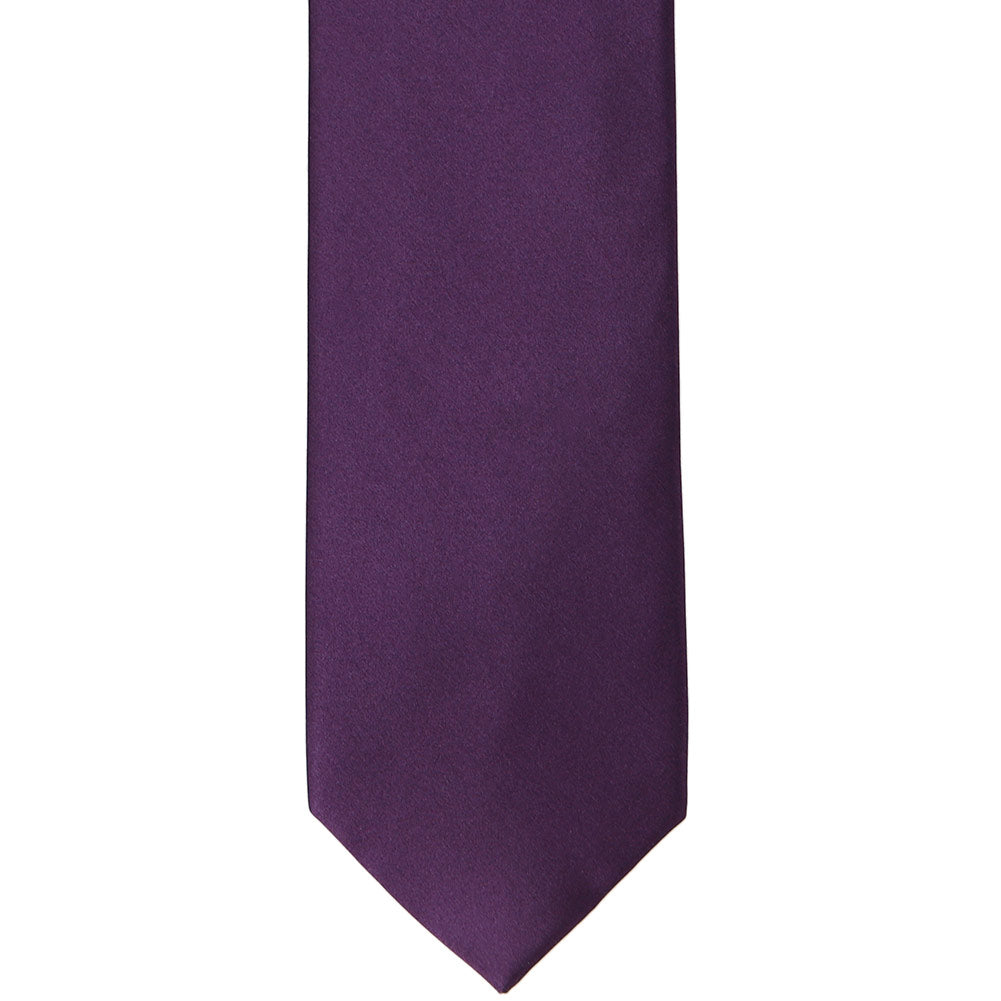 Eggplant Purple Silk Necktie | Shop at TieMart – TieMart, Inc.