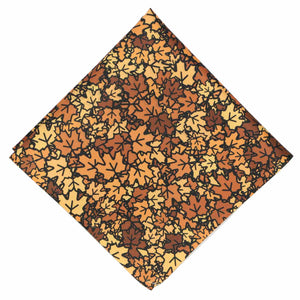 Fall leaf pattern pocket square