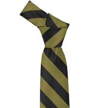 Load image into Gallery viewer, Fern and black striped tie knot