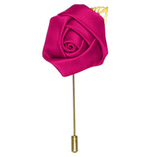 Load image into Gallery viewer, Fuchsia Flower Lapel Pin