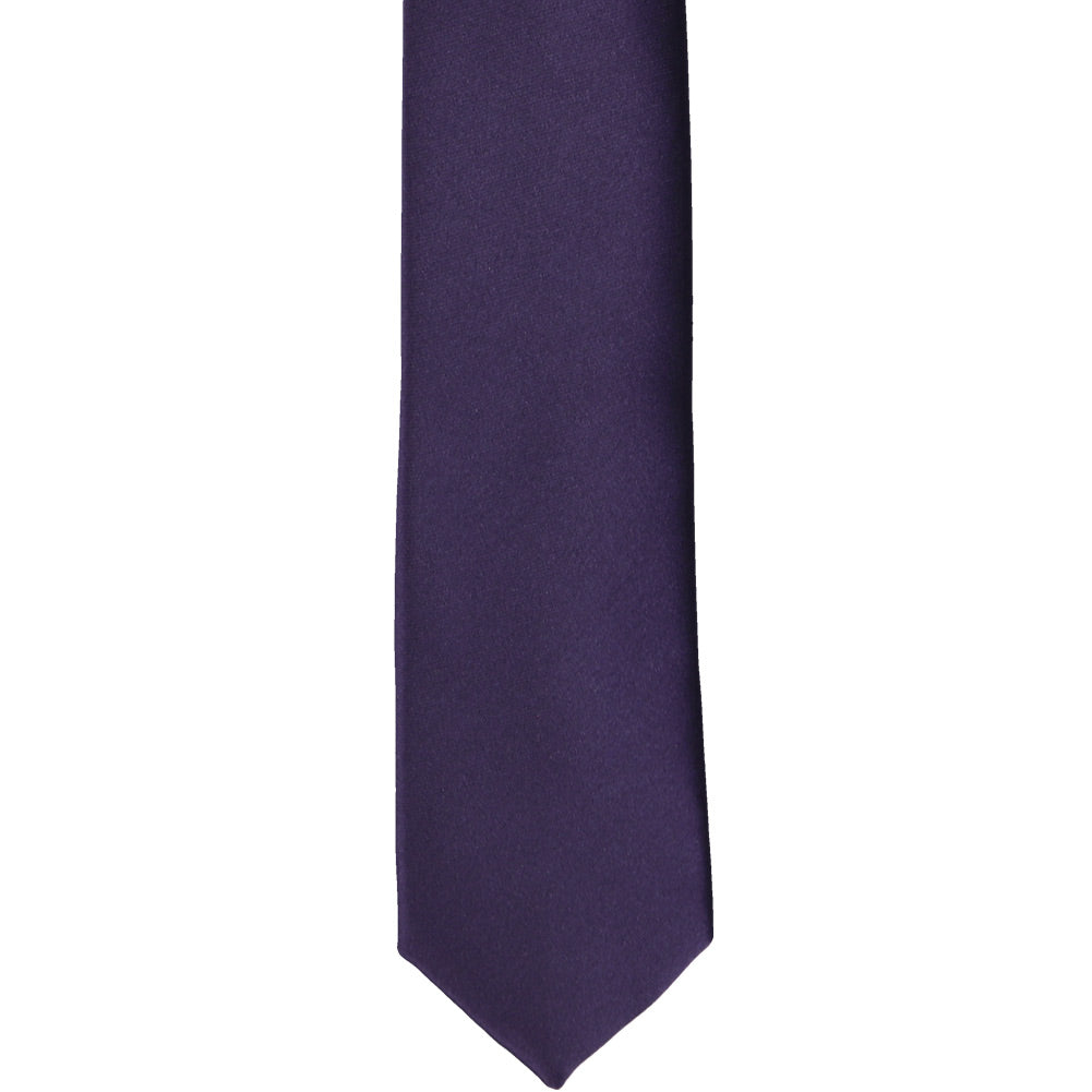 Lapis Purple Premium Skinny Necktie, 2