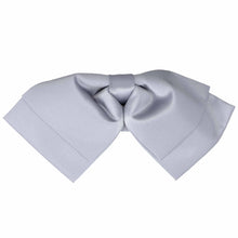 Load image into Gallery viewer, The bow on a light steel floppy bow tie