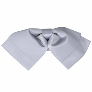 The bow on a light steel floppy bow tie