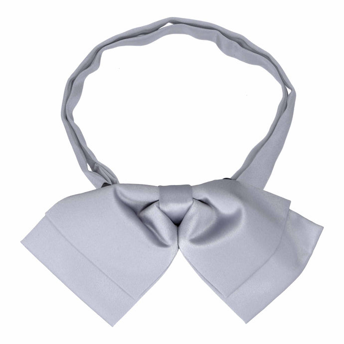 Light Steel Floppy Bow Tie