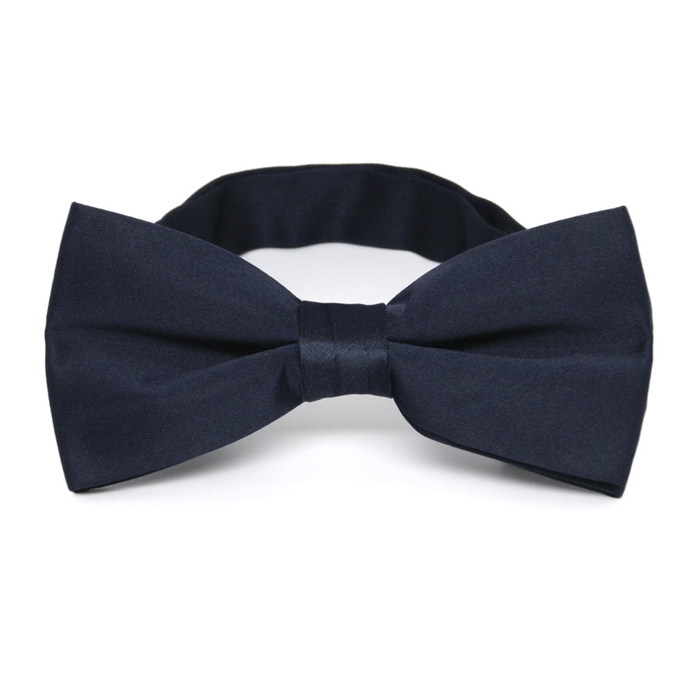 Midnight Blue Band Collar Bow Tie