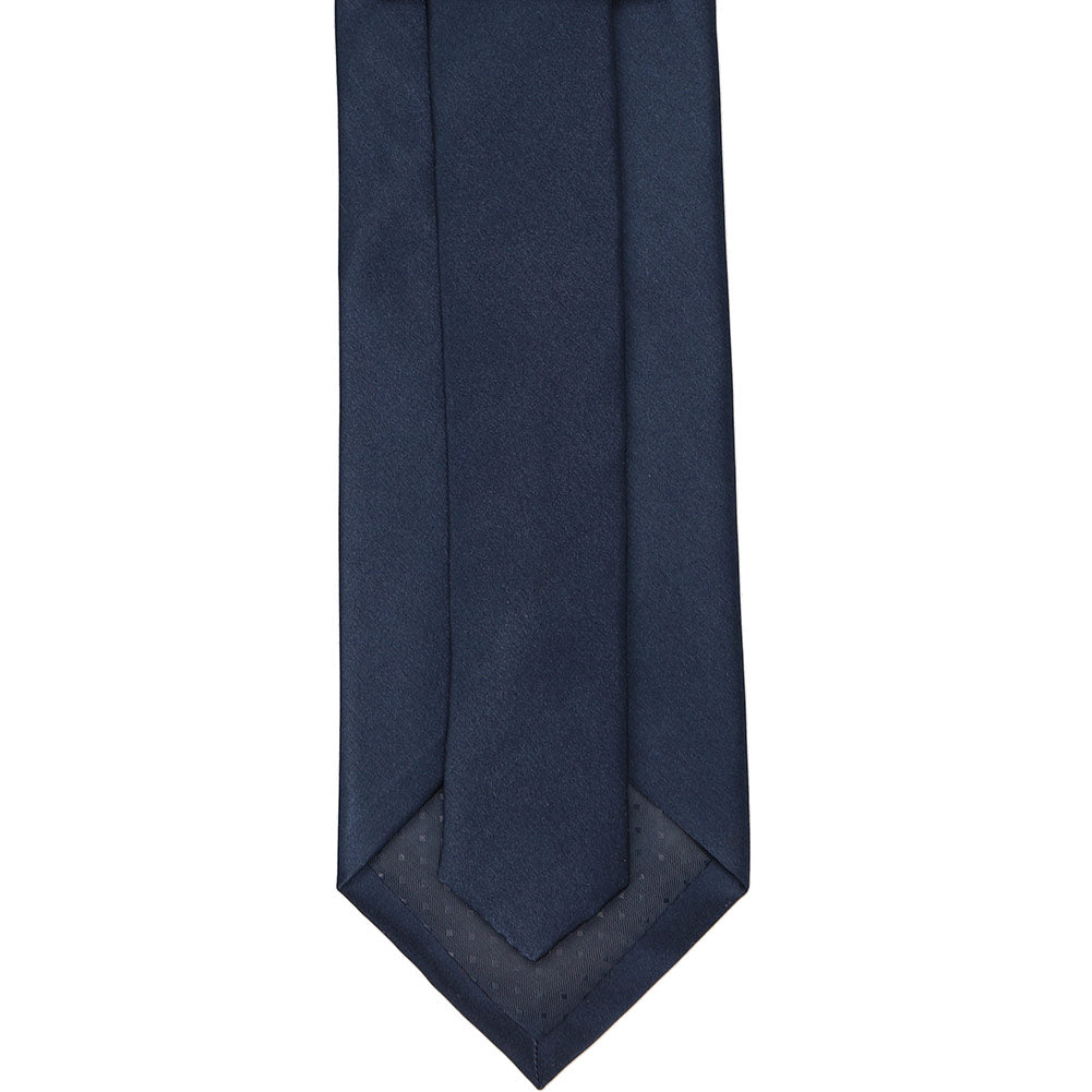 Navy Blue Italian Satin Tie