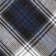 Load image into Gallery viewer, Closeup of a navy blue plaid fabric