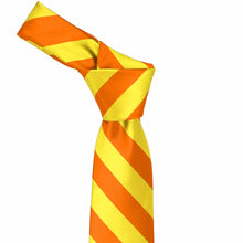 Load image into Gallery viewer, Yellow and Orange Striped Tie