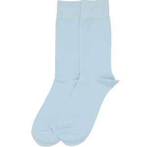 Femme/Homme Athletic Logo Cotton Blend Socks Light Blue/Egret